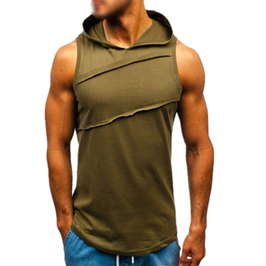 Pullover Fleece <b>Sleeveless</b> <b>Hoodies</b> With Pocket Your Own Logo Design <b>Men</b> <b>Sleeveless</b> <b>Hoodies</b> by VIKY INDUSTRIES - Product Image 1