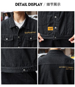 Men <b>Denim</b> <b>Jacket</b> 2025 New Arrival High Quality Wholesale <b>Custom</b> <b>Denim</b> <b>Jacket</b> Washed <b>Custom</b> Men Jean <b>Jackets</b> - Product Image 6