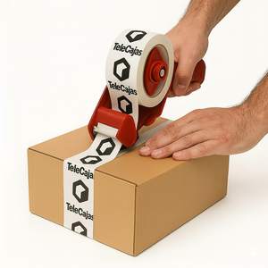 TeleCajas Professional BOPP Paper Adhesive Tape High Adhesion Pressure Sensitive for Carton Sealing and <b>Box</b> <b>Packing</b> - Product Image 2