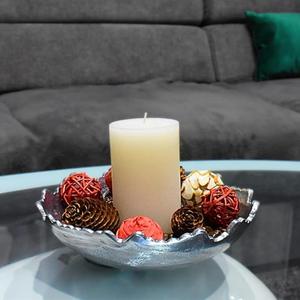 Cuenco redondo de Metal dorado pulido, diseño duradero y duradero, perfecto para servir aperitivos, frutas y ensaladas - Product Image 5