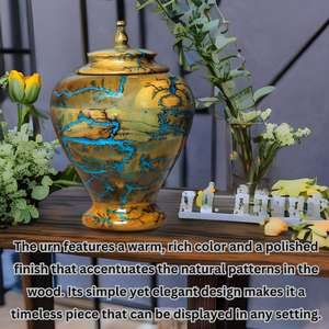 Handmade Fractal Burning Urn Ashes Beautiful Cremation <b>Memorial</b> Human Ashes <b>Pet</b> <b>Box</b> <b>for</b> Your Loved One - Product Image 5