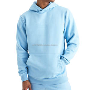 Unisex 100% Cotton Sweatpants Hoodie Set Custom Logo Jogging Suit with <b>Thick</b> Heavy Tracksuits for Winter Plus Size Hooded Collar - Product Image 4