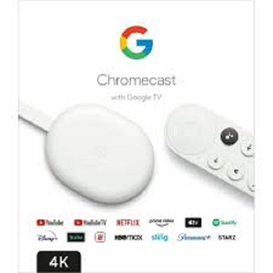 NOUVEAU Chromecast AUTHENTIQUE avec Google TV (4K) Stick de streaming Divertissement avec recherche vocale - Product Image 1