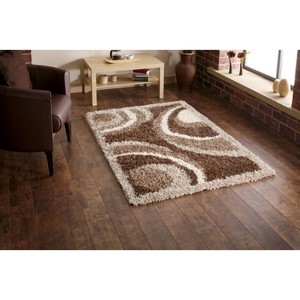 Tapis moderne abstrait fait main en polyester moelleux antidérapant, tapis épais et duveteux, tapis de couloir, salon, hôtel, tapis tissé durable - Product Image 4