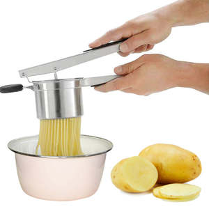 Efficient Metal <b>Potato</b> <b>Masher</b> with Sturdy Handle for Mashing <b>Potatoes</b> and Soft Vegetables Without Clumps or Effort - Product Image 4