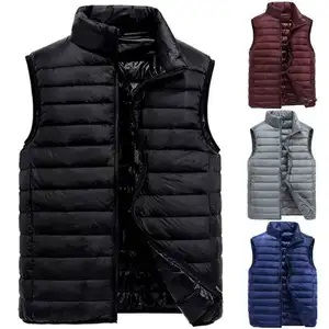 Veste matelassée personnalisée de haute qualité pour hommes Veste en jean à capuche à manches détachables Veste d'hiver à manches mi-longues légère pour hommes - Product Image 5
