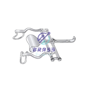 Instrumento quirúrgico BALFOUR ABDOMINAL RETRACTOR TRIVALVE de acero inoxidable Base de equipo quirúrgico Procedimientos quirúrgicos médicos - Product Image 2