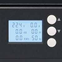 PDU intelligent 1U de 19 pouces avec 8 prises C13 et écran LCD de surveillance, boîtier de distribution réseau 16A 240V