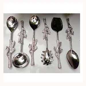 Buena calidad en Color Beige, venta al por mayor, venta directa de fábrica india, espátula de malla de madera, utensilios de cocina, juego de cubiertos - Product Image 5