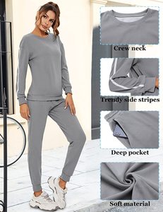 Ensemble 2 pièces pour femmes personnalisées jogger survêtements pour femmes produits de Offre Spéciale vente en gros de survêtements Vêtements de sport pour femmes - Product Image 6