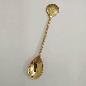 Ensemble de cuillères de service en acier inoxydable pour table à manger avec poignée en forme de cœur Cuillère à thé en bout Cuillères de service pour dessert et repas - Product Image 3