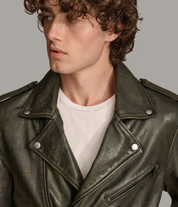 Custom <b>Leather</b> <b>Jacket</b> for Men Fashion Outerwear Streetwear Casual Wear Supplier <b>Winter</b> <b>Jacket</b> Bulk Wholesale Manufacturer - Product Image 2