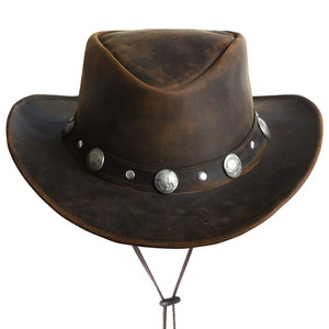 Nouveauté EDGECO INTERNATIONAL Chapeaux en cuir véritable sur mesure Confortables Respirants Ajustables Unisexe Quatre saisons Décontractés - Product Image 4