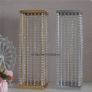 Venta al por mayor a granel de alta calidad chapado en oro de lujo de calidad de Metal hecho boda centro de mesa decoración Harlow Stand suministros - Product Image 6