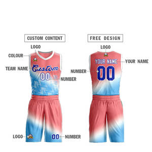 Uniforme de basket-ball en polyester multicolore de haute qualité personnaliser l'impression de logo nouveau design vêtements de sport basket-ball en gros - Product Image 4