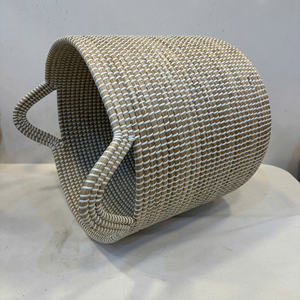Luxury Eco-Friendly <b>Round</b> SEAGRASS <b>BASKET</b> Multifunction Storage Size L Multi-Purpose Use - Product Image 2