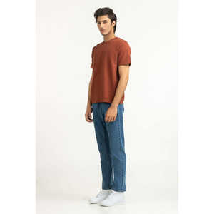 เสื้อยืดเรแลกซ์ฟิต ผ้าเจอร์ซีย์ สีพื้น รุ่น MN-TS-WS25-050 น้ำหนัก 220-300 กรัม วิธีการพิมพ์แบบซิลค์สกรีนและสกรีนพิมพ์ - Product Image 3