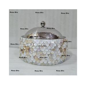 Cacerola Redonda de Madera y Nácar, Tamaño Personalizado, Olla Caliente de Primera Calidad para Uso en la Cocina - Product Image 2