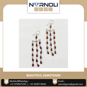 ต่างหูเงินสเตอร์ลิงพร้อมอัญมณีสีสดใสเพื่อความร่วมสมัยในราคาที่แข่งขันได้ - Product Image 5