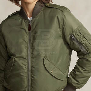 Chaquetas de bombardero de nuevo diseño Chaquetas de bombardero de manga larga para mujer Chaquetas de invierno de bombardero de nailon/poliéster - Product Image 5