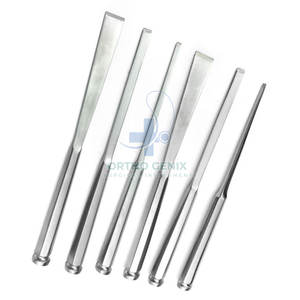 Juego de instrumentos quirúrgicos de cinceles óseos manuales ortopédicos médicos para cirugías de osteotomía y reconstrucción ósea - Product Image 5