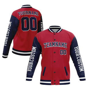 Chaqueta universitaria de cuero con parches de chenilla personalizada OEM para hombre, bordado elegante y diseño personalizado con logotipo - Product Image 4