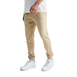 กางเกงสเวตเตอร์เข้ารูปผ้าฝ้าย100% พอดีตัวสำหรับผู้ชายกางเกงวิ่งจ๊อกกิ้งสุดหรูลายปักโลโก้ตามต้องการ - Product Image 1