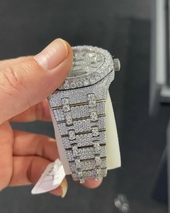 Moissanite นาฬิกาเพชร ciced OUT Watch, หรูหราอัตโนมัติเต็มรูปแบบ Moissanite เพชร CED OUT, Moissanite Watch - Product Image 2