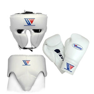 Guantes de Boxeo de Entrenamiento, Protector de Cabeza y Protector Inguinal de Piel Genuina de Alta Calidad, Precio al por Mayor, Modelo MS-SP-2707 - Product Image 1