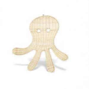 Décoration murale bohème pour enfants en rotin naturel fait main, art tissé pour chambre d'enfant en provenance du Vietnam - Product Image 5