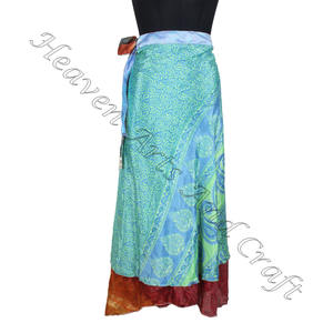 New Fashion Pareo Lava-Lavas Swimwear Cover-Ups and Sarongs for Women's Women Wear Vintage Silk Sari <b>Long</b> Length <b>Wrap</b> Around - Product Image 3