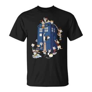 T-shirt Police Public Cat Box Kitten Cat Doctor - Product Image 1