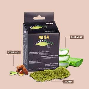 Forte demande Kit de teinture des sourcils à double tête DIY Colorant pour sourcils au henné noir OEM Prix de gros Rehausseurs de sourcils pour les yeux - Product Image 2