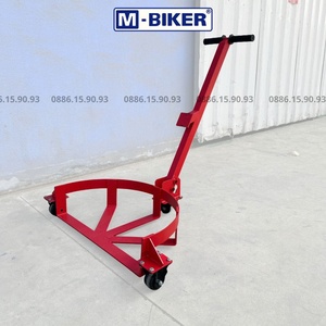 Carretilla para bidones M-Biker de 200 litros con cuatro ruedas, solución de transporte de herramientas industriales segura, rápida y eficiente - Product Image 3