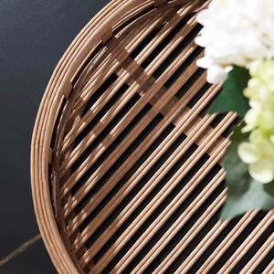 Juego de cubiertos de bambú de lujo rústico elegante bandeja de servicio duradera para cocina sala de estar vajilla de almacenamiento de tamaño personalizado - Product Image 3