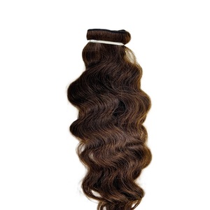 Vagues naturelles indiennes à double tirage de haute qualité Offre Spéciale 100% Extensions de cheveux humains vierges Remy de qualité supérieure pour femmes - Product Image 5