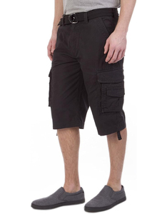 <b>Cargo</b> Jogger Shorts Men Mid 100% Cotton Solid Color Print Comfortable Casual Outdoor Fitness Gym Anti-Wrinkle Breathable - Product Image 2