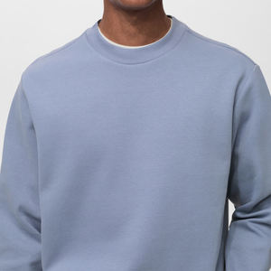 Sudadera personalizada de alto lujo para hombre, ropa de calle de cuello redondo de algodón con cuello simulado, sudaderas y sudaderas para hombre - Product Image 5