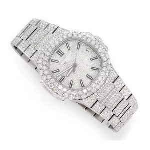 Luxurious Classic Iced Sapphire Automatic Moissanite Diamond Watch Luxury Fashion Antique Style Limited Edition for New Arrival - Product Image 2