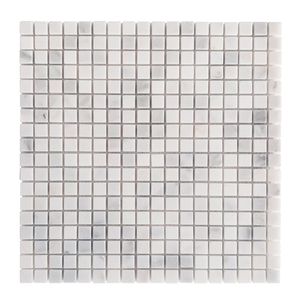 Square Milky White Marble <b>Mosaic</b> Tile Polished Surface Water Resistant Eco-Friendly 8mm Thick Modern Interior Wall Use - Product Image 5
