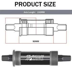 BUCKLOS 110,5/113/116/152/156/166/174mm adecuado para centro de bicicleta de montaña soporte inferior de bicicleta deportiva - Product Image 5