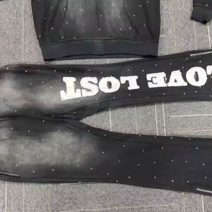 Ropa al aire libre Precio al por mayor Chándales de diamantes de imitación Último diseño Mejor calidad Hombres Chándales de diamantes de imitación - Product Image 3