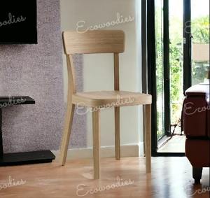 Nouvelles chaises en bois pour le salon et le restaurant Chaise de salle à manger en bois de loisirs tissée avec dossier en bois massif - Product Image 2