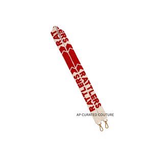 Women's Handmade Beaded Embroidered Sports Teams Adjustable <b>Crossbody</b> <b>Strap</b> Casual Fashion Handicraft - Product Image 5