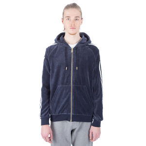 Sudaderas con Capucha de Terciopelo Bordadas Personalizadas para Hombre con Dos Bolsillos Delanteros, Suministro OEM, Técnica de Lavado, Talla Grande, Logotipo Personalizado - Product Image 4