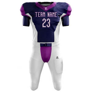 Top Design 100% Polyester Plaine Col En V Maillot De Football Américain Dernier Personnalisé Football Américain Porter Football Uniforme Costume - Product Image 5