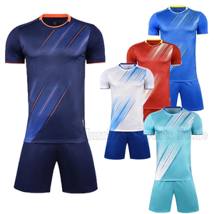 Maillot de football par sublimation enfants 100% ensemble de chemise d'entraînement de football en polyester uniforme de football personnalisé avec logo - Product Image 1