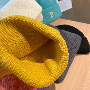 หมวกบีนนี่ปักโลโก้ที่ทันสมัยหมวกฤดูหนาวถักแบบลำลองสำหรับผู้ชายผู้หญิงหมวกลายหัวกะโหลกสไตล์สตรีทแวร์สำหรับแฟชั่นและใส่สบาย - Product Image 4