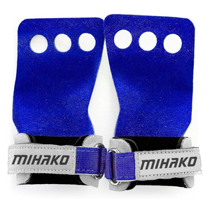 Empuñaduras de mano de cuero personalizadas para levantamiento de pesas, soporte de muñeca ajustable para levantamiento de pesas, protectores de Palma - Product Image 3