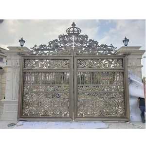 Porte de cour rétractable à ouverture automatique pour bureau de villa Design contemporain durable Installation facile Style ouvert esthétique - Product Image 6